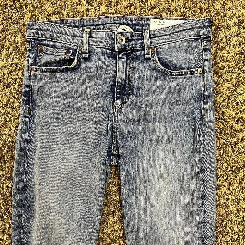 Rag & Bone Cate Mid-Rise Ankle Skinny Jeans Stella size 29